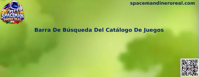 Ejemplo de Barra De Búsqueda Del Catálogo De Juegos para localizar Spaceman